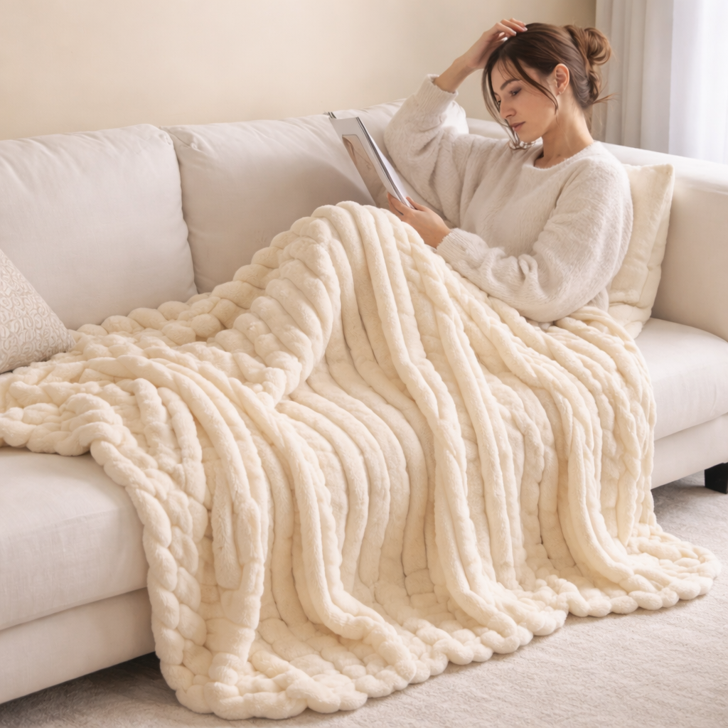 WarmNest™ Ribbed Blanket